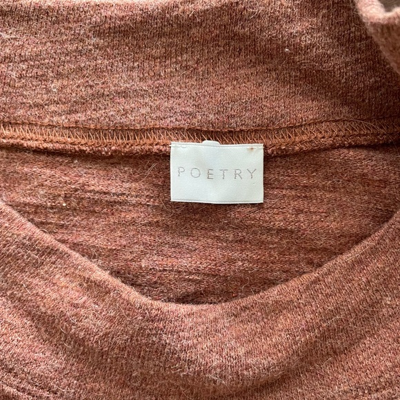 Poetry Cotton and Alpaca Jersey Dress - 18 - Copper - Picture 6 of 7